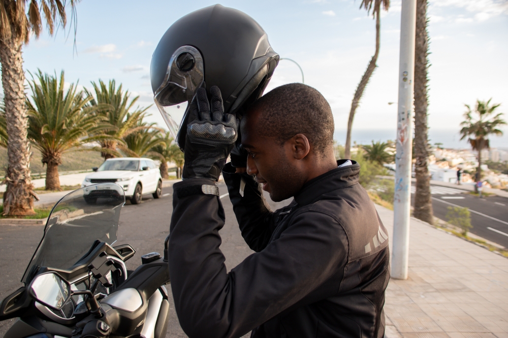 Photo of helmet motorcycle